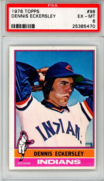 1976 TOPPS DENNIS ECKERSLEY PSA 6