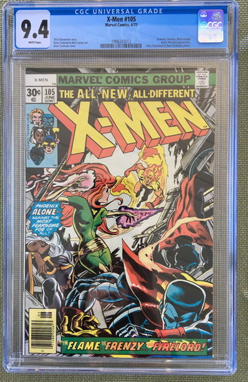 X-Men #105 (1977) CGC 9.4 -- White pages; Dave Cockrum Phoenix cover; Claremont