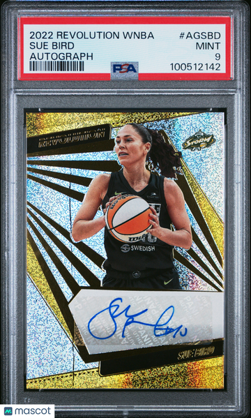2022 Panini Revolution WNBA Autographs Sue Bird #AGSBD PSA 9