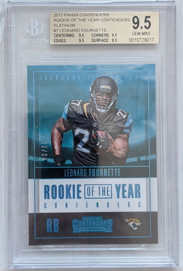 Leonard Fournette 2017 Contenders Rookie of the Year Platinum