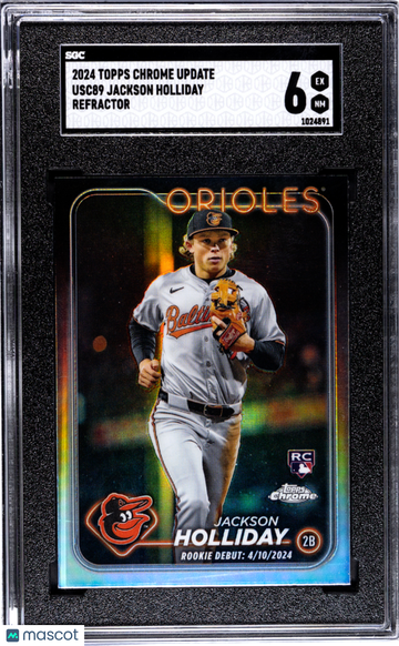 2024 Topps Chrome Update Jackson Holliday #USC89 Refractor SGC 6