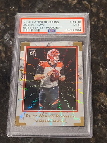 2020 Donruss Joe Burrow Elite Series Rookies Insert RC HOLOGRAM #ESRJB PSA 9 MNT