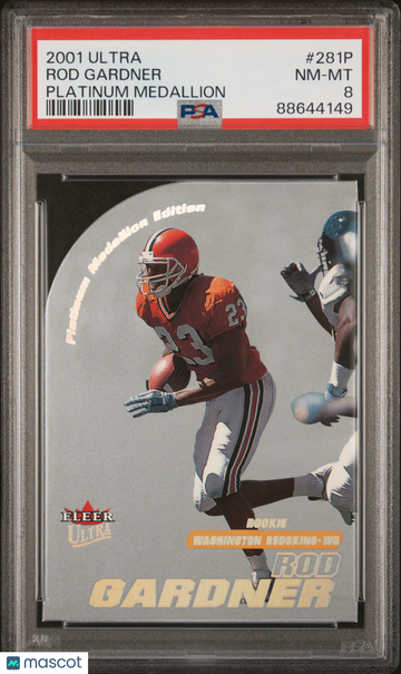 2001 Ultra Rod Gardner #281P Platinum Medallion PSA 8