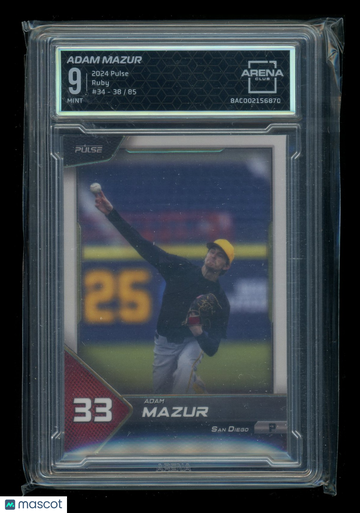 2024 Pulse Adam Mazur #34 /85 Ruby Arena Club 9