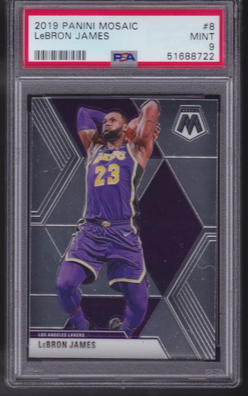 2019 Panini Mosaic LeBron James PSA 9 Mint