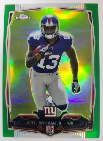 2014 Topps Chrome Odell Beckham Jr Green Refractor RC #117