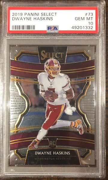 2019 Panini Select #73 Dwayne Haskins RC Rookie Concourse PSA 10 Gem Mint Steelers