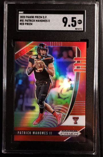 2020 Panini Prizm Draft Picks #81 Red Patrick Mahomes II  SGC 9.5