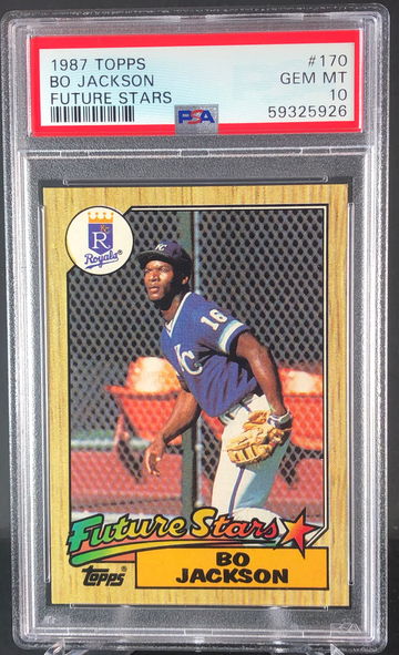1987 Topps Future Stars Bo Jackson #170 PSA 10 GEM MT💎