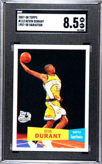 2007-08 Topps 1957-58 Kevin Durant Supersonics RC SGC 8.5 
