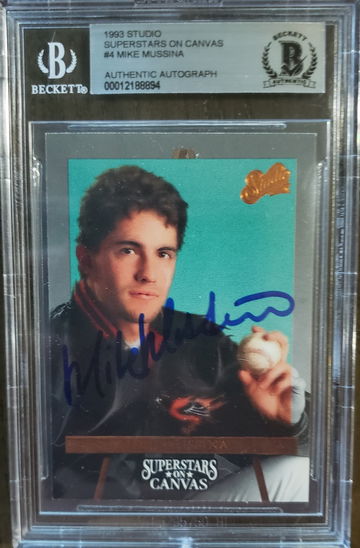 Mike Mussina  auto 1993 studio