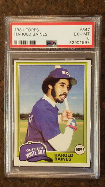 1981 Topps #347 Harold Baines PSA 6