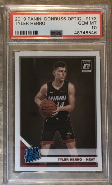 2019 Tyler Herro Donruss Optic PSA 10