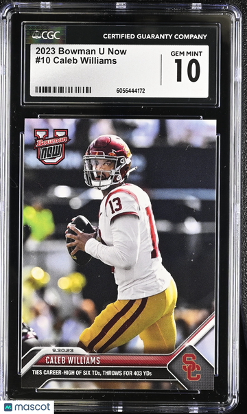 2023 Bowman U Now Caleb Williams #10 CGC 10
