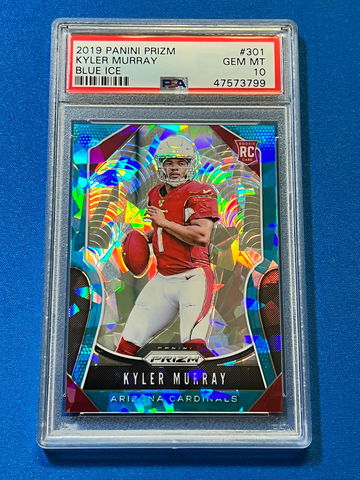 2019 Panini Prizm #301 Kyler Murray Blue Ice /99 Rookie PSA 10 Gem Mint