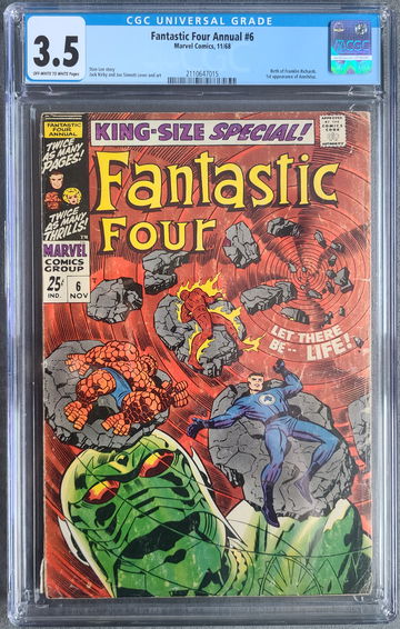  Fantastic Four Annuals #6 CGC 3.5 1st appearance of Annihilus & Franklin Richards