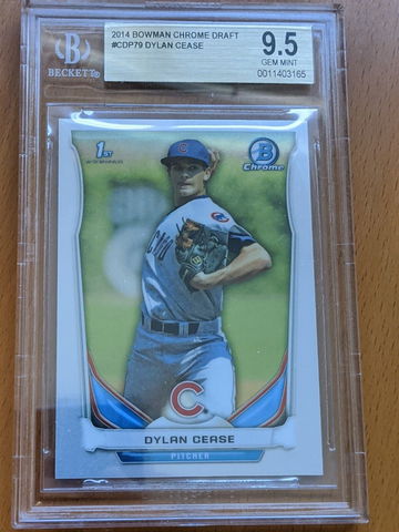2014 Bowman Draft Chrome 1st Dylan Cease #CDP79 BGS 9.5 GEM MINT