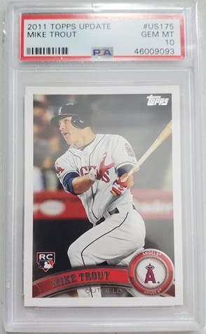 Mike Trout 2011 Topps Update PSA 10