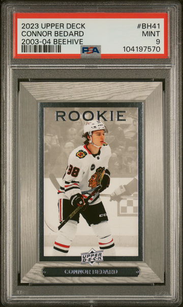 2023 Upper Deck Extended Series 2003-04 Beehive Connor Bedard #BH41 PSA 9