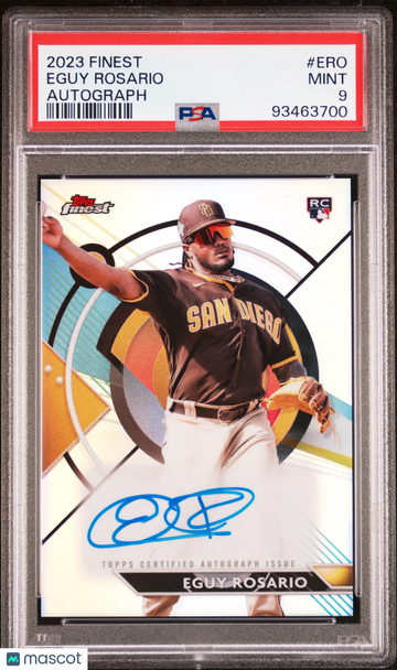 2023 Topps Finest Finest Autographs Eguy Rosario #ERO PSA 9