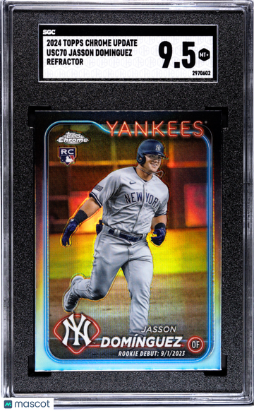 2024 Topps Chrome Update Jasson Dominguez #USC70 Refractor SGC 9.5