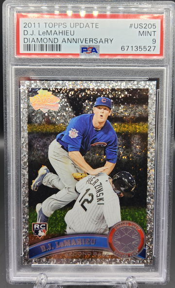 D.J. Lemahieu 2011 Topps Update Diamond Anniversary RC Rookie PSA 9