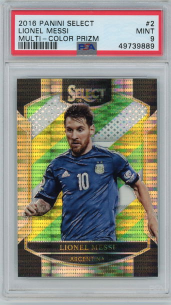2016 panini select Lionel Messi multicolor prizm