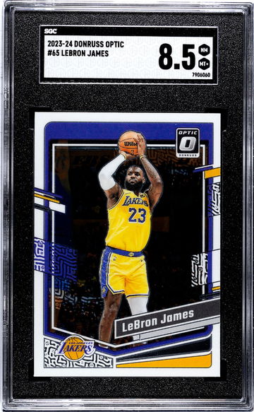 2023-24 Panini Donruss Optic LeBron James #65 SGC 8.5