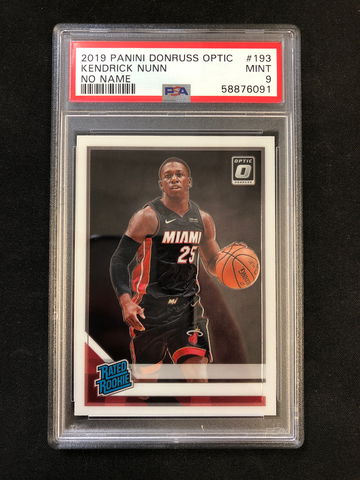 2019 Panini Donruss Optic - Kendrick Nunn - Rated Rookie PSA 9