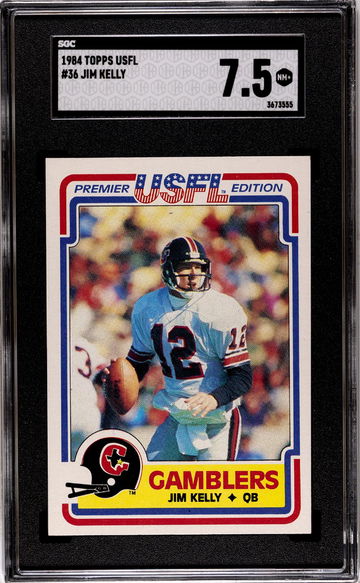 1984 Topps USFL Jim Kelly #36 SGC 7.5