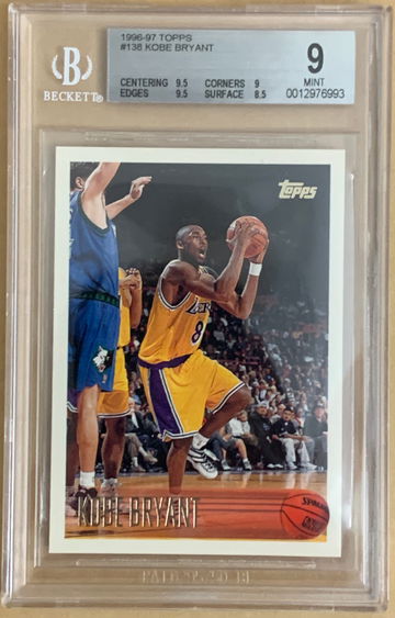 1996-97 Topps Kobe Bryant BGS 9