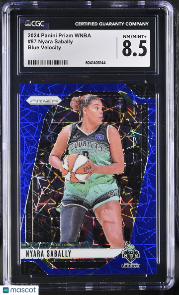 2024 Panini Prizm WNBA Nyara Sabally #87 Blue Velocity CGC 8.5