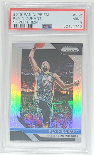 2018 Prizm Kevin Durant Silver SP #252 PSA 9 MINT