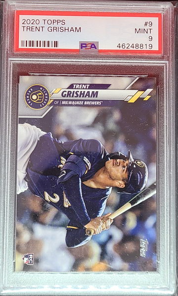 2020 Topps #9 Trent Grisham RC PSA Mint 9