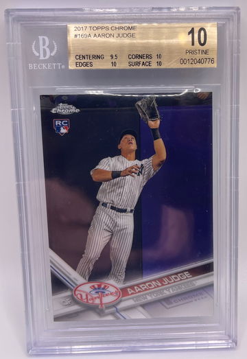 2017 Topps Chrome Aaron Judge BGS 10 Beckett