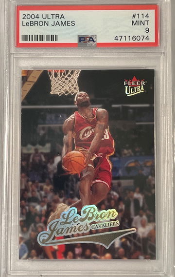 2004 Ultra Lebron James PSA 9 