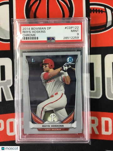 2014 Bowman DP #CDP122 Rhys Hoskins RC rookie chrome PSA 9 #S1964