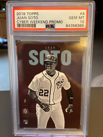 2018 Topps Cyber Weekend JUAN SOTO PSA 10