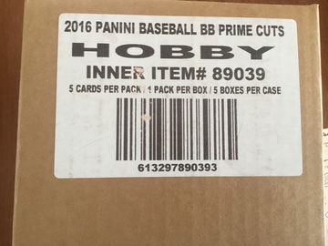 2016 panini Prime Cuts 5 box hobby case