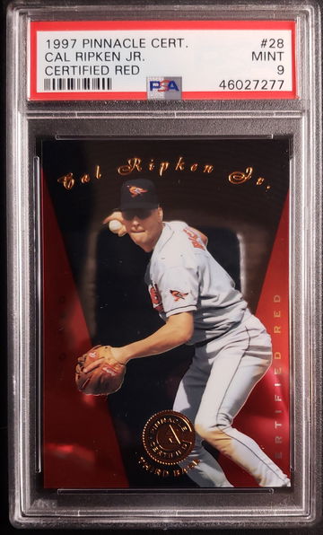 1997 Pinnacle Certified Red #28 CAL RIPKEN JR PSA 9 