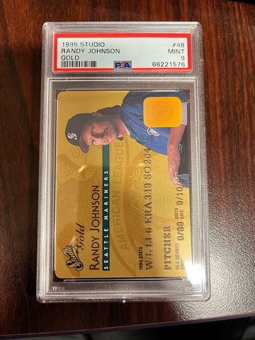 1995 Studio Gold Randy Johnson PSA 9