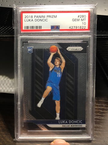 2018 Luka Doncic Panini Prizm Rookie RC PSA 10 