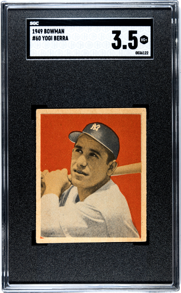 1949 Bowman #60 Yogi Berra SGC 3.5