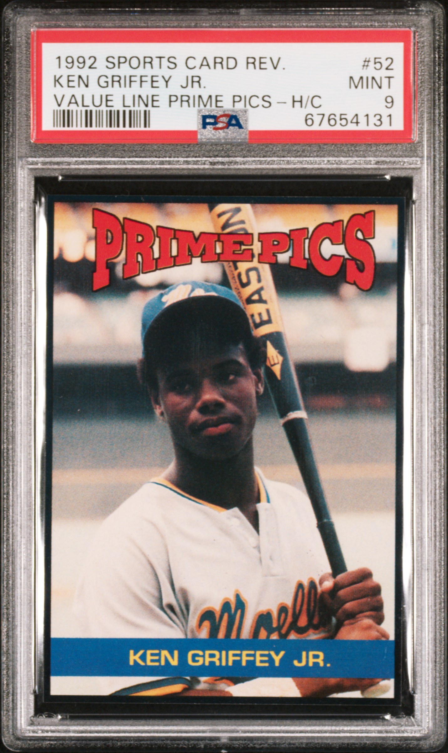 Ken Griffey Jr. 1992 Sports Card Review Prime Pics #52 PSA 9 POP 5. NONE HIGHER!