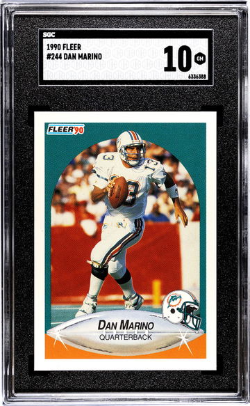 1990 Fleer #244 Dan Marino SGC 10