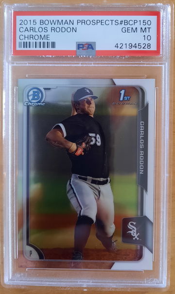 Carlos Rodon 2015 1st Bowman Chrome PSA 10