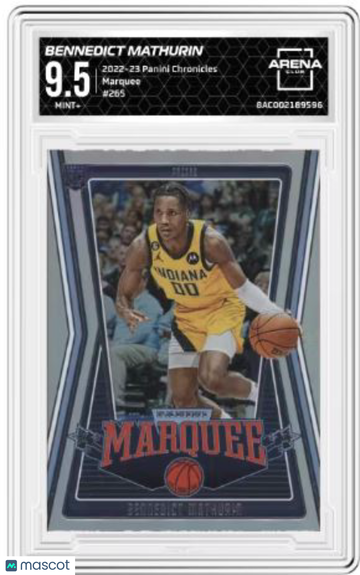2022-23 Panini Chronicles Bennedict Mathurin #265 Marquee Arena Club 9.5