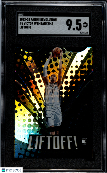 2023 Panini Revolution Victor Wembanyama #6 Liftoff! SGC 9.5