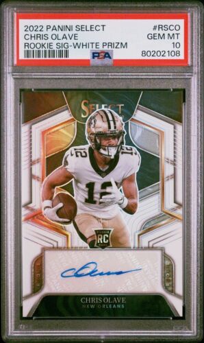 2022 Panini Select Chris Olave Rookie Signature Prizm JER# 12/35 PSA 10 eBay 1/1