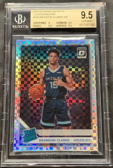 2019 Optic Checkerboard Brandon Clarke BGS 9.5